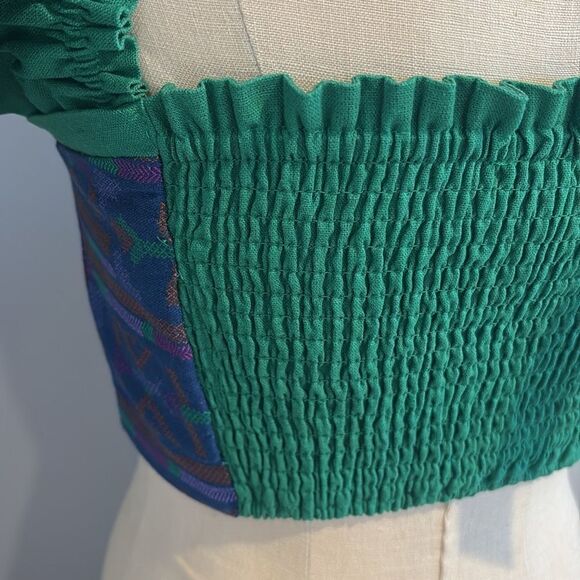 NWT Rachel Zoe Ruffle Shoulder Crop Top Size XS - Picture 6 of 10